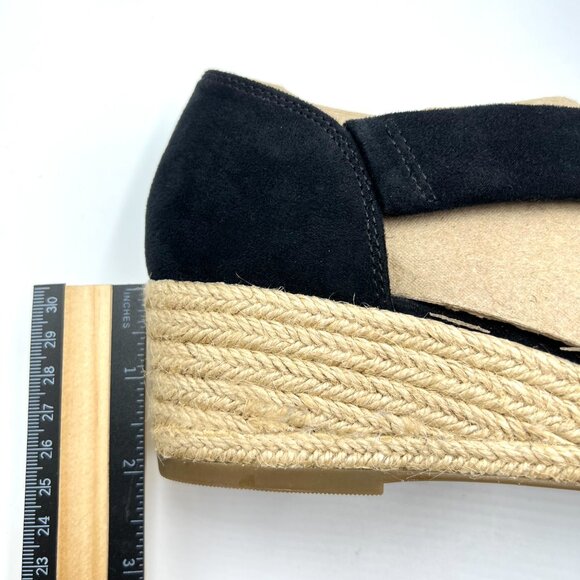 Lifestride Womens Size 9.5 Black Espadrilles Wedges Sandals Shoes - Picture 13 of 13